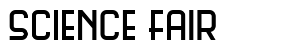 Science Fair font preview